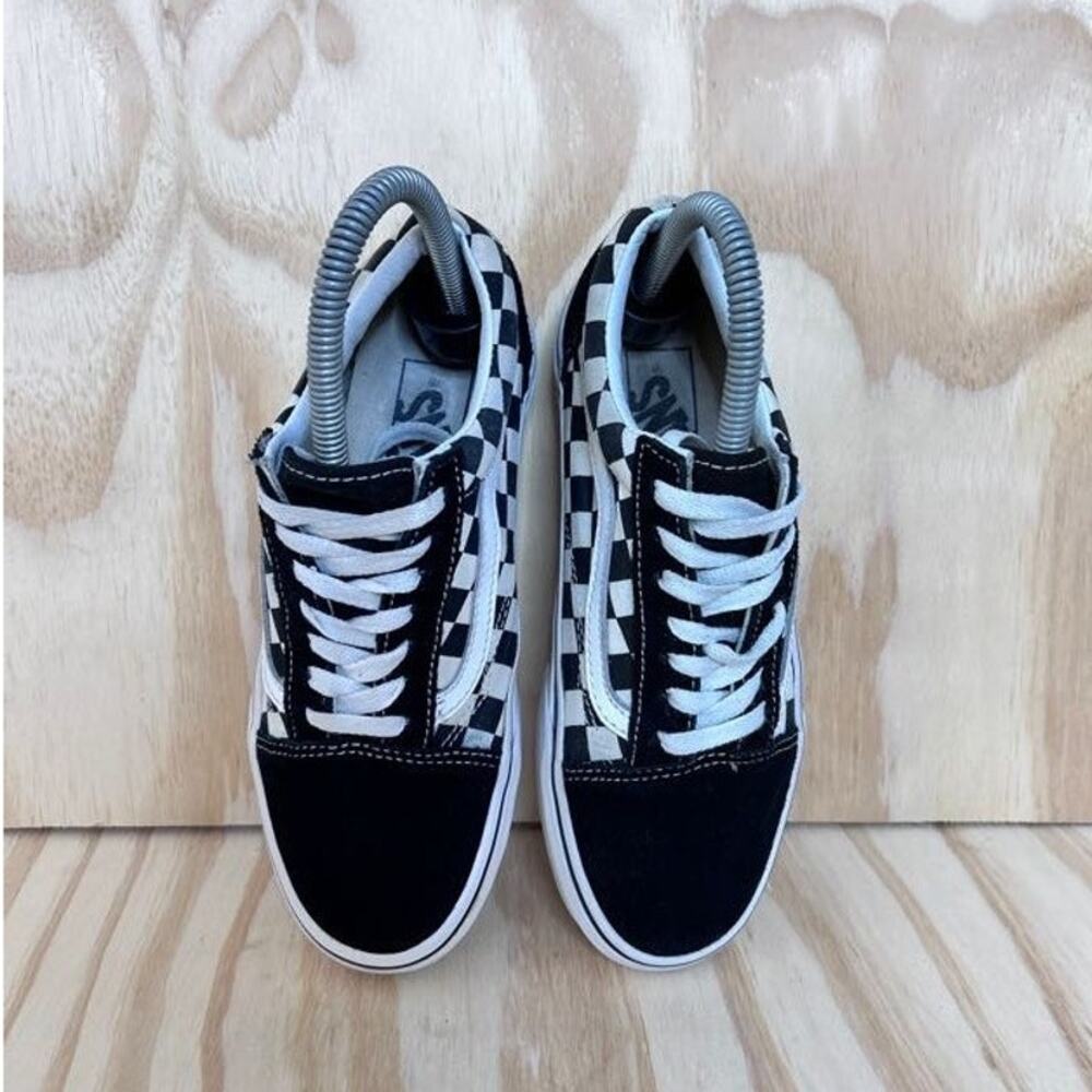Vans Off The Wall -Old Skool Checkerboard -Sneakers -Black/White -Women's - 5.5 - Picture 7 of 9